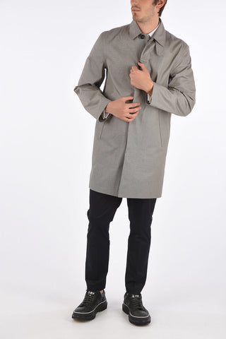 houndstooth balmacaan coat