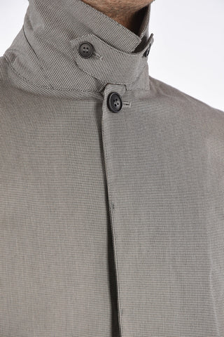 houndstooth balmacaan coat