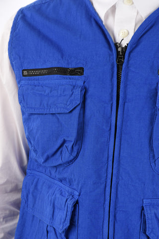 Sleeveless RIPSTOP utility fatigue jacket