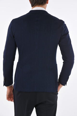 Blazer con Revers Classico e Tasche a Toppa
