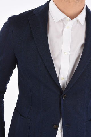 Blazer con Revers Classico e Tasche a Toppa