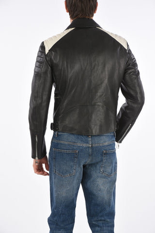 leather biker jacket