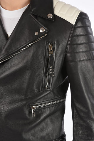 leather biker jacket