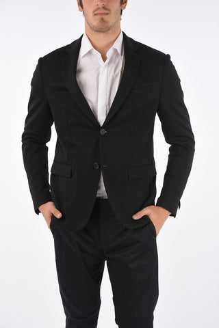 center vent notch lapel 2-button DECO blazer