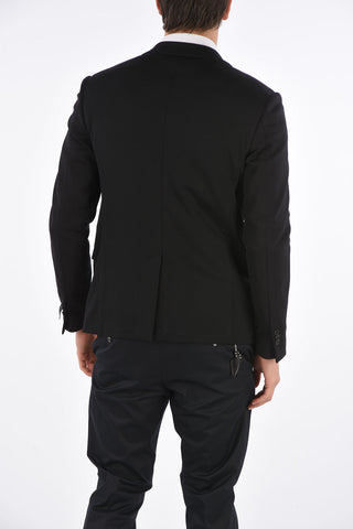 center vent notch lapel 2-button DECO blazer