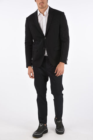center vent notch lapel 2-button DECO blazer
