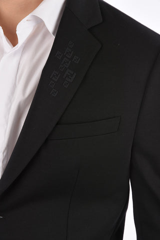 center vent notch lapel 2-button DECO blazer