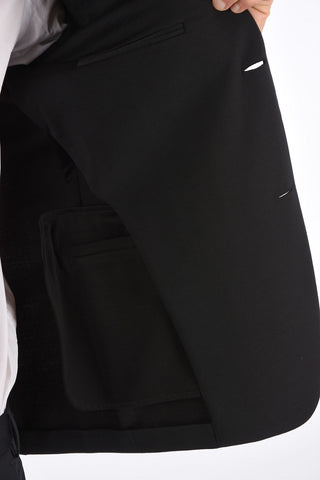 center vent notch lapel 2-button DECO blazer