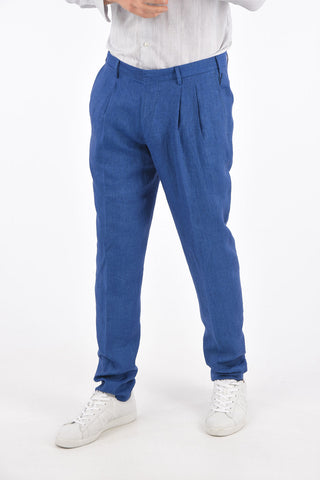 Double Pleat Linen Pants