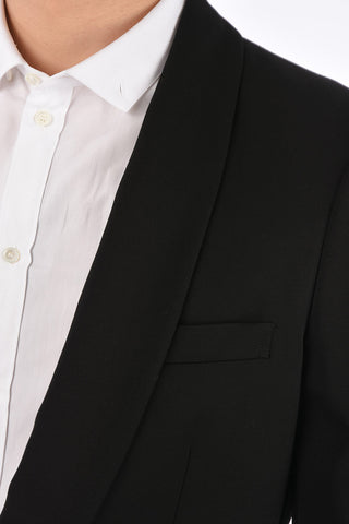Wool Shawl Lapel Blazer