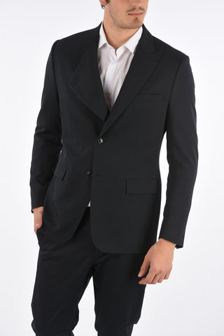 Asymmetrical Lapel 2 Button Blazer
