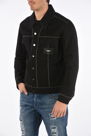 Multi piping details denim jacket
