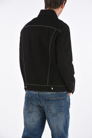 Multi piping details denim jacket