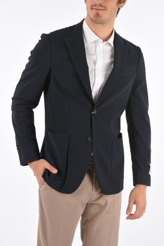 Super Stretch BRERA Patch Pocket Blazer 