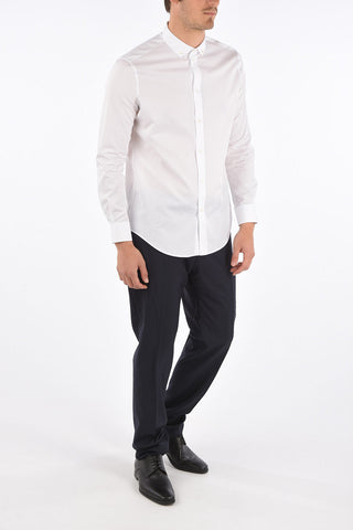 long sleeve button-down collar shirt