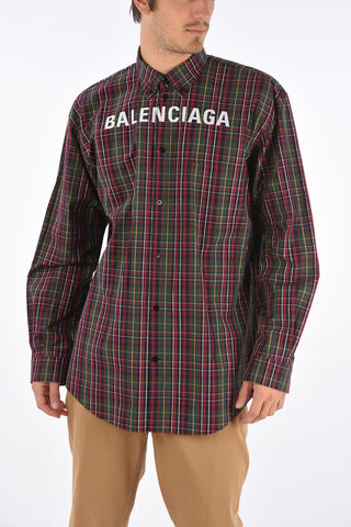 camicia tartan button-down