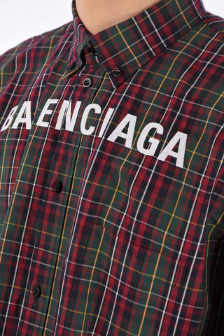 camicia tartan button-down