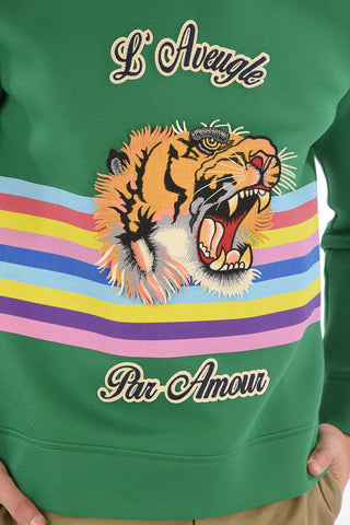 embroidered crew-neck sweatshirt