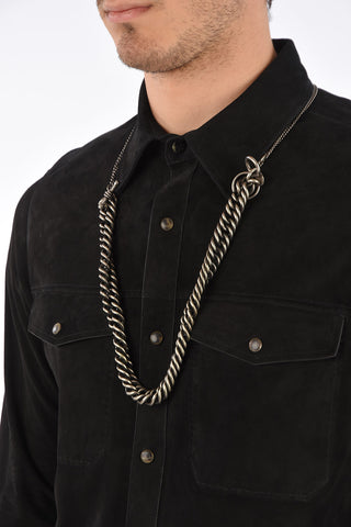 Silver Heavy Chain Necklace