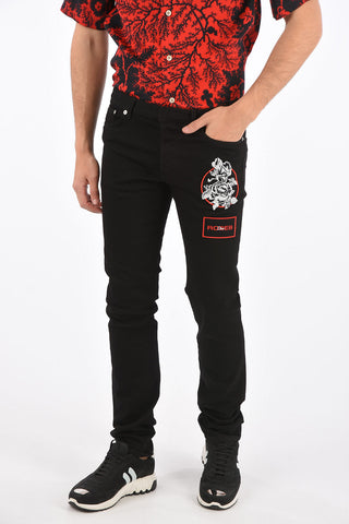 17,5cm Mid-rise waist slim fit jeans