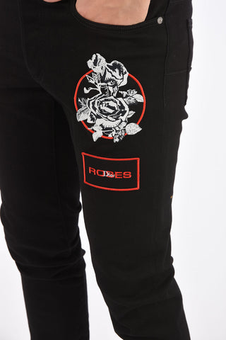 17,5cm Mid-rise waist slim fit jeans