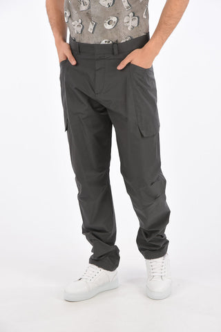 pantalone cargo in nylon e cotone