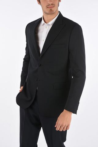 Virgin Wool Flap Pocket Blazer