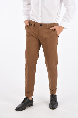 Mid-rise waist cuffed hem MARK chinos pants