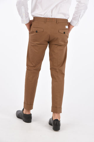 Mid-rise waist cuffed hem MARK chinos pants