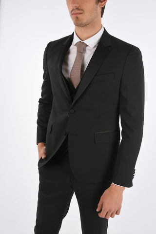 3 Pieces Peaked Lapel Suit