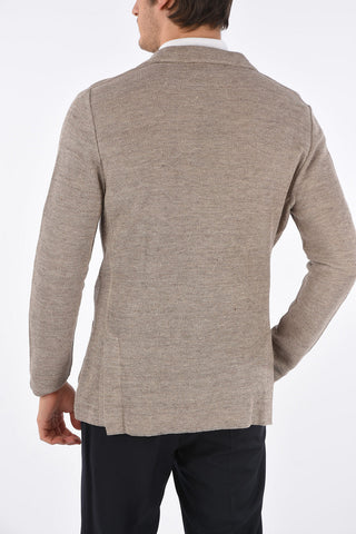 Knit Patch Pocket Blazer 