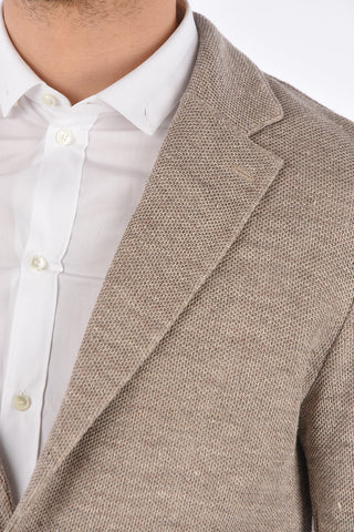 Knit Patch Pocket Blazer 