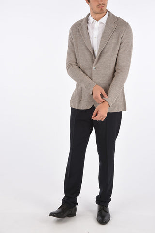 Knit Patch Pocket Blazer 