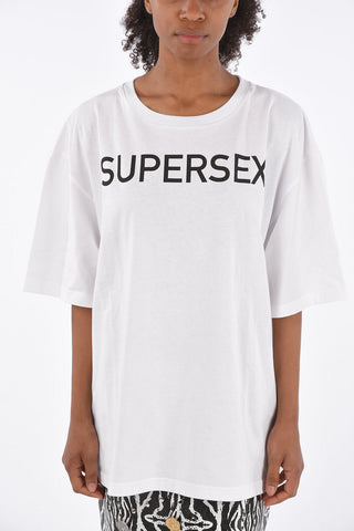 back pattern oversized T-shirt