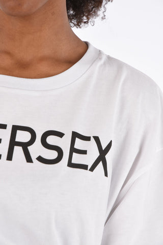 back pattern oversized T-shirt