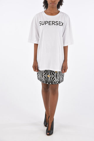 back pattern oversized T-shirt