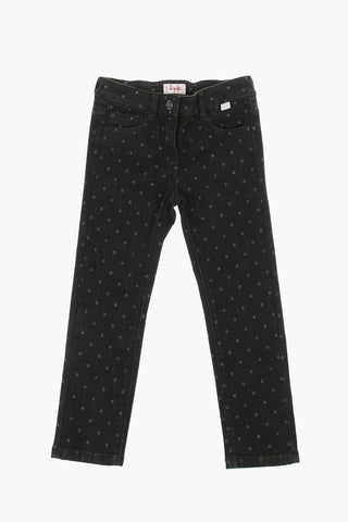 Stretch Denim Glittered Jeans