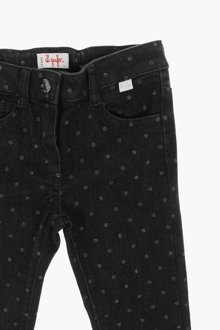 Stretch Denim Glittered Jeans