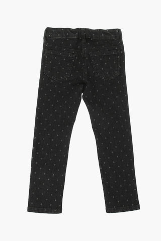Stretch Denim Glittered Jeans