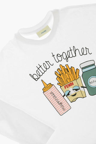 Printed Frilled T-shirt