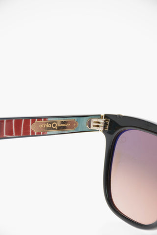 JEAN MICHEL BASQUIAT Mirrored Lenses Sunglasses