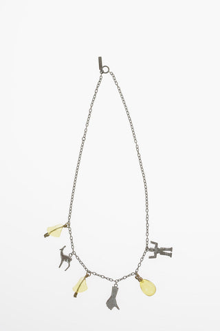 Collana in Metallo con Pendenti