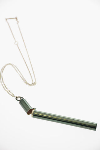 Collana in Argento con Pendente Porta Sigaretta