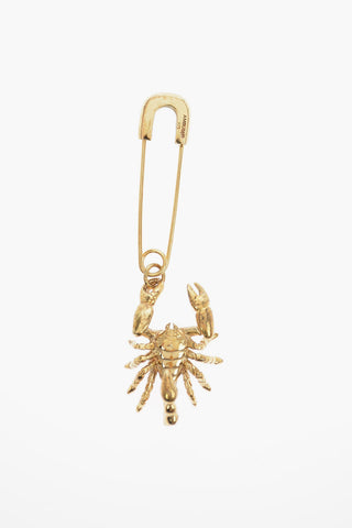 Orecchino Singolo in Argento con Pendente Scorpione