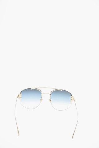 Faded Lenses Aviator Sunglasses