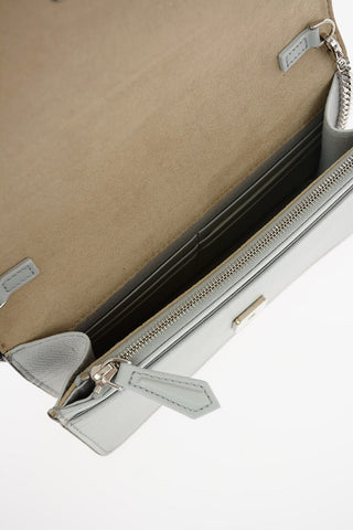Leather BUGS EYES Wallet with Removable Shoulder Strap
