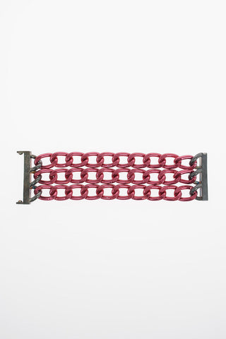 Metal Triple Chain Bracelet