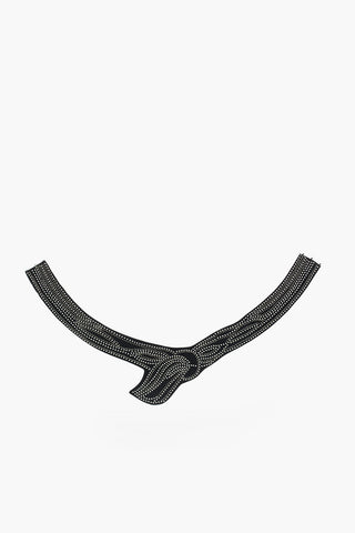 MM11 60mm Rhinestone Embellished Fabric Belt