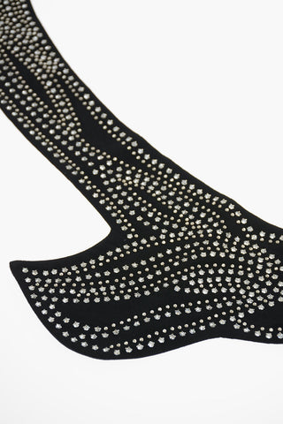 MM11 60mm Rhinestone Embellished Fabric Belt