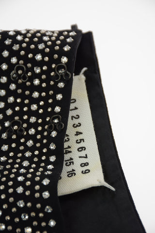 MM11 60mm Rhinestone Embellished Fabric Belt